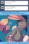  2016 anthro anthro_on_anthro ask_blog buckteeth caprine clitoral_hood clitoris close-up cunnilingus dawn_bellwether disney duo english_text erect_clitoris eyes_closed eyewear female female/female glasses greensalamander hi_res judy_hopps lagomorph looking_pleasured mammal open_mouth oral penetration pussy rabbit sex sheep spread_legs spread_pussy spreading teeth text thick_thighs tongue tongue_out vaginal vaginal_penetration zootopia 