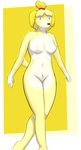  2017 animal_crossing anthro breasts canine dog female fur hair hi_res isabelle_(animal_crossing) lexidoll mammal nintendo nipples nude shaded simple_background solo solo_focus video_games walking 