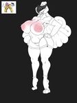  2016 anthro areola ber00_(artist) big_breasts breasts clothed clothing erect_nipples female feral hi_res huge_breasts legendary_pok&eacute;mon legwear nintendo nipples panties pok&eacute;mon raikou stockings tiptoes topless underwear video_games 