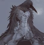  avian beak bird corvid crow crow_demon dark_souls dark_souls_2 feathered_wings feathers female hi_res human male male/female mammal nude ornifex penetration penis sex talons tinyfaceart vaginal vaginal_penetration video_games wings 