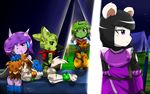  2017 alien anthro aquatic_dragon bear black_hair breasts carol_tea clothed clothing commander_torque dragon feline female freedom_planet fur green_fur group hair hybrid kenjikanzaki05 male mammal milla_basset neera_li panda purple_eyes purple_hair sash_lilac tan_fur video_games white_fur wildcat 