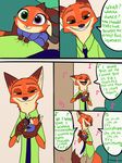  2017 4_fingers anthro canine clothed clothing comic cub disney english_text father female fox fur heterochromia hi_res hybrid lagomorph male mammal necktie nick_wilde parent rabbit skeletonguys-and-ragdolls speech_bubble text violet_(zootopia) young zootopia 