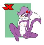  breasts female fifi_la_fume fifi_le_fume jk looking_at_viewer mammal nipples nude pussy skunk solo tiny_toon_adventures tiny_toons warner_brothers 