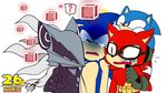 ? anniversary anthro big_ears canine claws clothing crying custom_character_(sonic_forces) cute demon english_text eyewear glasses gloves group hanynar headgear headphones headset hedgehog hi_res infinite_(sonic) looking_up male mammal nude open_mouth pointy_ears quills red_eyes sharp_claws sharp_teeth simple_background size_difference sonic_(series) sonic_forces sonic_the_hedgehog standing sweat tears teeth text v_sign video_games white_background wolf 