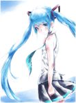  hatsune_miku headphones kowiru tattoo vocaloid 