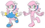  2016 bow clothed clothing dress featureless_chest featureless_crotch female footwear gloves hairband headwear marine maxine_(mileymouse) model_sheet off/on shoes solo starfish togekisser young 