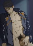  1boy abs blush free! penis solo testicles undressing yamazaki_soszuke 