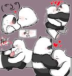  &lt;3 anal anal_penetration bear cartoon_network duo fellatio ice_bear kissing lenny_face male male/male mammal oral panda panda_(wbb) penetration penis polar_bear sex toragoru we_bare_bears 