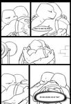  brick comic hug inside leonardo_(tmnt) male male/male raphael_(tmnt) reptile scalie sneefee teenage_mutant_ninja_turtles text turtle weights 