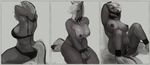  2016 anatomically_correct animal_genitalia animal_pussy anthro areola arms_above_head ball_gag bdsm big_breasts bondage bound bra breasts clitoris clothed clothing collar equine equine_pussy female gag horse kari_(partran) kneeling looking_at_viewer lying mammal monochrome multiple_poses multiple_positions multiple_scenes nipples nude on_back oouna panties partran pose presenting presenting_pussy pussy pussy_juice sitting skimpy slightly_chubby solo underwear 