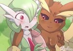  anthro big_ears bisexual biting_lip black_sclera blush breasts brown_fur cum cum_on_face cumshot ejaculation erection eyelashes female fur gardevoir grass green_hair group hair half-closed_eyes handjob human humanoid interspecies lagomorph lopunny male male/female male/male mammal milosstone nintendo nipples nude open_mouth orgasm penis pok&eacute;mon pok&eacute;philia red_eyes sex smile video_games yellow_fur 