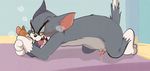  ambiguous_gender animal_genitalia animal_penis anthro atori balls blush cat cum drooling duo erection feline fur half-closed_eyes jerry_(tom_&amp;_jerry) male mammal mouse open_mouth penis precum rodent saliva sex sweat tom_(tom_&amp;_jerry) tom_and_jerry tongue tongue_out 
