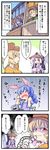  =.w.= berusuke_(beru_no_su) check_translation comic commentary dango food food_stand highres reisen_udongein_inaba ringo_(touhou) sadism seiran_(touhou) tears touhou translation_request wagashi 