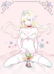  1girl blush breasts janna_windforce league_of_legends pointy_ears solo 