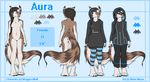  2013 anthro barefoot black_hair blue_eyes canine clothed clothing digitigrade dog female hair mammal model_sheet navel neotheta nude solo 