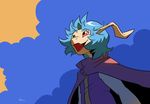  anthro blue_hair clothing coat dragon hair invalid_tag negger sifyro_(character) sky 
