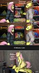  3d_(artwork) animal_genitalia animal_penis being_watched breasts butt comic dialogue digital_media_(artwork) equine_penis fan_character fluttershy_(mlp) friendship_is_magic moorsheadfalling my_little_pony penetration penis rainbow_dash_(mlp) rory_kenneigh sex slightly_chubby source_filmmaker text vaginal vaginal_penetration 