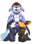  absurd_res coolblue crossover erection fellatio group group_sex guntz hand_holding hi_res klonoa klonoa_(series) long_ears looking_pleasured male male/male nack_the_weasel oral penis sex sonic_(series) threesome 