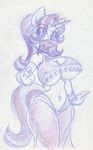  2017 anthro anthrofied breasts cleavage clothed clothing equine female friendship_is_magic harem_outfit horn king-cheetah mammal my_little_pony navel navel_piercing piercing sketch solo starlight_glimmer_(mlp) traditional_media_(artwork) unicorn veil 