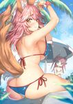  :q animal_ears ass bangs beach bikini blue_bikini blue_eyes blurry blush body_mahattaya_ginga breast_envy breasts butt_crack chibi chibi_inset closed_mouth commentary_request day depth_of_field elizabeth_bathory_(fate) elizabeth_bathory_(fate)_(all) eyebrows_visible_through_hair fate/grand_order fate_(series) fox_ears fox_tail horns jitome large_breasts long_hair looking_at_another looking_at_viewer looking_back multiple_girls outdoors palm_tree pink_hair revision side-tie_bikini sideboob smile solo_focus swimsuit tail tamamo_(fate)_(all) tamamo_no_mae_(fate) tamamo_no_mae_(swimsuit_lancer)_(fate) tongue tongue_out tree yellow_eyes 