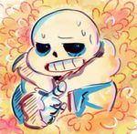  2015 animated_skeleton bone clothed clothing coat digital_media_(artwork) jacket megafriki not_furry pointing sans_(undertale) skeleton undead undertale video_games 