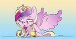  &lt;3 2016 dilarus doll equine feathered_wings feathers female friendship_is_magic horn kissing mammal my_little_pony princess_cadance_(mlp) shining_armor_(mlp) solo winged_unicorn wings 