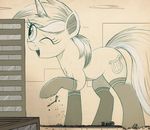  2016 building bus clothing cutie_mark equine female feral friendship_is_magic front_horn horn legwear lyra_heartstrings_(mlp) macro mammal my_little_pony ncmares one_eye_closed ridged_horn socks solo spiral_horn strait_horn unicorn 