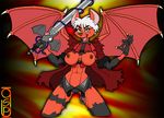  anthro bat belt breasts capcom claws clothing cosplay dante_(dmc) fangs female gloves greg_panovich hybrid lighting mammal melee_weapon mouse nipples pants rodent sword torn_clothing transformation trenchcoat video_games weapon wings 