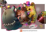  &lt;3 2017 absurd_res anal anal_penetration animatronic balls bear blush bow_tie cum cum_inside cum_on_face cum_on_penis cute digital_media_(artwork) erection fangs five_nights_at_freddy&#039;s five_nights_at_freddy&#039;s_4 fur hat hi_res hiyoko machine male mammal nightmare_(fnaf) nightmare_fredbear_(fnaf) nightmare_freddy_(fnaf) open_mouth oral penetration penis precum robot sex simple_background smile teeth video_games 