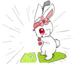  artist_request furry golf jewelpet rabbit red_eyes ruby_(jewelpet) 
