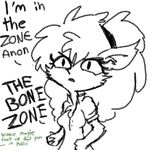  black_and_white breasts canine chest_tuft dialogue english_text female ghoul_school hair humor mammal monochrome scooby-doo_(series) spot_color text tjpones tuft unseen_character were werewolf winnie_werewolf 