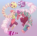  arms_(game) ass bare_shoulders beanie bike_shorts blonde_hair boxing_gloves breasts chilla_(arms) chinese_clothes dark_skin domino_mask dragon_(arms) drill_hair earrings facepaint food green_eyes hair_ribbon hat highres jewelry leggings legwear_under_shorts lips long_hair mask medium_breasts megawatt_(arms) min_min_(arms) multiple_girls noodles pants parasol_(arms) pink_hair ribbon short_hair shorts smile twin_drills twintails twintelle_(arms) very_long_hair 