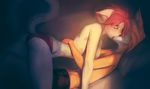  anthro breasts canine clothed clothing dash_ravo duo eyes_closed feline female fox kissing male male/female mammal nude panties saliva topless underwear 