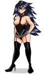  1girl black_hair boku_no_hero_academia breasts midnight_(boku_no_hero_academia) solo tagme 