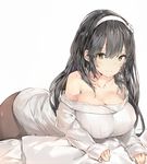  cleavage girls_frontline pantyhose silver_(chenwen) sweater 