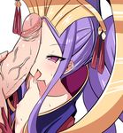  blush chinese_clothes fate/grand_order fate_(series) flat_chest headpiece large_penis long_hair nipples open_clothes open_mouth penis penis_on_face purple_eyes purple_hair shiki_(catbox230123) sidelocks solo_focus tongue tongue_out twintails uncensored veins veiny_penis very_long_hair wu_zetian_(fate/grand_order) 
