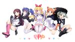  :d :o ;d aikatsu! aikatsu!_(series) aqua_eyes arisugawa_otome arms_up ass bangs black_gloves blonde_hair blue_eyes blue_hair blue_ribbon blunt_bangs boots cosplay crossed_legs double_bun drill_hair emperor_penguin_(kemono_friends) emperor_penguin_(kemono_friends)_(cosplay) eyebrows_visible_through_hair food full_body gentoo_penguin_(kemono_friends) gentoo_penguin_(kemono_friends)_(cosplay) gloves green_hair groin group_name hair_ornament hair_ribbon hair_scrunchie hand_in_pocket headphones highres holding holding_food holding_umbrella hood hood_down hooded_jacket hoshimiya_ichigo humboldt_penguin_(kemono_friends) humboldt_penguin_(kemono_friends)_(cosplay) jacket jumping kemono_friends kiriya_aoi legs_up leotard long_hair long_sleeves looking_at_viewer mittens multiple_girls onbin_ha one_eye_closed open_mouth orange_eyes orange_footwear orange_hair outstretched_arms panties pantyshot parasol penguins_performance_project_(kemono_friends) pink_footwear pleated_skirt pocket purple_eyes purple_hair red_eyes red_ribbon ribbon rockhopper_penguin_(kemono_friends) rockhopper_penguin_(kemono_friends)_(cosplay) round_teeth royal_penguin_(kemono_friends) royal_penguin_(kemono_friends)_(cosplay) scrunchie shibuki_ran short_hair side_ponytail sidelocks simple_background skirt smile tail teeth thighhighs toudou_yurika triangle twin_drills twintails umbrella underwear white_background white_legwear white_leotard white_panties white_skirt 