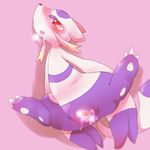  2017 censored claws digital_media_(artwork) drooling ermine female feral fur half-closed_eyes hands_behind_back kemono mammal mienshao mosaic_censorship multicolored_fur mustelid nintendo open_mouth pink_background pok&eacute;mon purple_fur pussy pussy_juice red_eyes red_nose sakaeguchi_okarina saliva shadow simple_background solo spread_legs spreading tears tongue video_games white_claws white_fur yellow_fur 