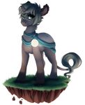  alpha_channel equine eyelashes fan_character female feral fur grass green_eyes grey_fur hooves horn mammal my_little_pony silentwulv simple_background solo standing transparent_background unicorn 