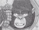  ape big_daddy_(sing) gorilla humanoid_penis j-dog69 male male/male mammal monochrome penis primate sing_(movie) uncut 