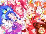  :d animal_ears arisugawa_himari bangs blue_eyes blue_hair bow brown_eyes brown_hair bunny_ears cake_hair_ornament cat_ears circle_formation copyright_name creature cure_chocolat cure_custard cure_gelato cure_macaron cure_whip dog_ears earrings extra_ears food_themed_hair_ornament from_above gloves hair_ornament hairband holding_hands jewelry kenjou_akira kirakira_precure_a_la_mode kirarin_(precure) kotozume_yukari lion_ears long_hair looking_at_viewer macaron_hair_ornament magical_girl multicolored_hair multiple_girls open_mouth parted_bangs pekorin_(precure) pink_bow pink_eyes pink_hair ponytail precure purple_eyes purple_hair red_eyes red_hair red_hairband sawamura_yasuaki short_hair smile squirrel_ears squirrel_tail streaked_hair swept_bangs tail tategami_aoi twintails two-tone_hair usami_ichika white_gloves 