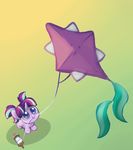  2017 animated blue_eyes celebi-yoshi equine female feral friendship_is_magic hair horn kite mammal multicolored_hair my_little_pony outside solo starlight_glimmer_(mlp) szafir87 unicorn young 