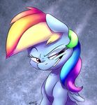  2017 dilarus equine female feral friendship_is_magic grin hair horse looking_at_viewer mammal multicolored_hair my_little_pony pony portrait purple_eyes rainbow_dash_(mlp) rainbow_hair smile solo 
