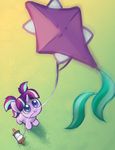  2017 blue_eyes celebi-yoshi equine female feral friendship_is_magic hair horn kite mammal multicolored_hair my_little_pony outside solo starlight_glimmer_(mlp) unicorn young 