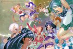  6+girls aino_minako bad_id bad_pixiv_id bishoujo_senshi_sailor_moon black_hair blonde_hair blue_eyes blue_hair blue_sailor_collar blue_skirt boots bow brown_hair chibi chibi_usa choker cosplay double_bun earrings elbow_gloves everyone gloves green_eyes green_hair green_sailor_collar green_skirt hair_bobbles hair_ornament half_updo hino_rei jewelry kaiou_michiru kino_makoto knee_boots long_hair luna_(sailor_moon) luna_(sailor_moon)_(human) magical_girl meiou_setsuna mizuno_ami multiple_girls panties ponytail pretty_guardian_sailor_moon princess_sailor_moon purple_eyes purple_hair purple_sailor_collar purple_skirt red_bow sailor_chibi_moon sailor_collar sailor_jupiter sailor_luna sailor_mars sailor_mercury sailor_moon sailor_neptune sailor_pluto sailor_saturn sailor_senshi sailor_senshi_uniform sailor_uranus sailor_venus short_hair skirt staff ten'ou_haruka tiara tomoe_hotaru tsukino_usagi twintails underwear very_short_hair 