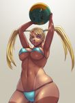  :d ? accessory_tan arm_up armpits arms_up ball beachball beige_background bikini blanka blonde_hair blue_eyes breasts covered_nipples cowboy_shot curvy error fangs highres hips large_breasts long_hair looking_at_viewer no_mask open_mouth rainbow_mika sethxzoe shiny shiny_skin simple_background skindentation smile solo street_fighter string_bikini sweatdrop swimsuit tan tanline toned twintails underboob wide_hips 