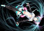  barefoot duplicate hatsune_miku hatsune_miku_(append) kagachi_saku long_hair solo vocaloid vocaloid_append 