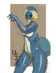  anthro blue_skin curvy furry hips mudkip nintendo nonami_takizawa pokemon pokemon_furry wide_hips yamii 