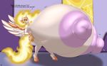  anthro big_breasts blush breasts cutie_mark daybreaker_(mlp) equine female horn huge_breasts huge_nipples hyper hyper_breasts mammal marauder6272 my_little_pony nude sweat winged_unicorn wings 