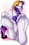  2017 5_toes barefoot broodals clothing cyborg-steve dress feet female foot_focus gloves harriet_(mario) hat lagomorph mammal mario_bros nintendo rabbit red_eyes soles solo super_mario_odyssey teasing toes video_games 